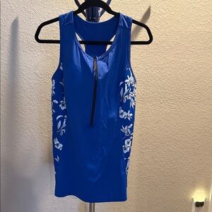 Cacique Blue Floral Swim Tankini Top. Size 20